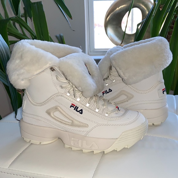 Fila Disruptor Shearling Boots Womens US 8.5 - Picture 8 of 12